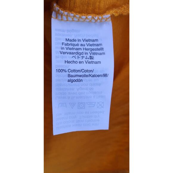 Madewell Women's Muscle Tee Tank Top Marigold Yellow 100% Cotton Size XXL - Picture 5 of 8